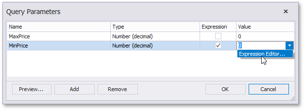 query-builder-query-parameters-dialog