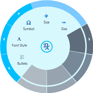 WinForms Radial Menu | DevExpress