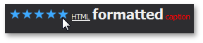 RatingControl - HTML Formatting