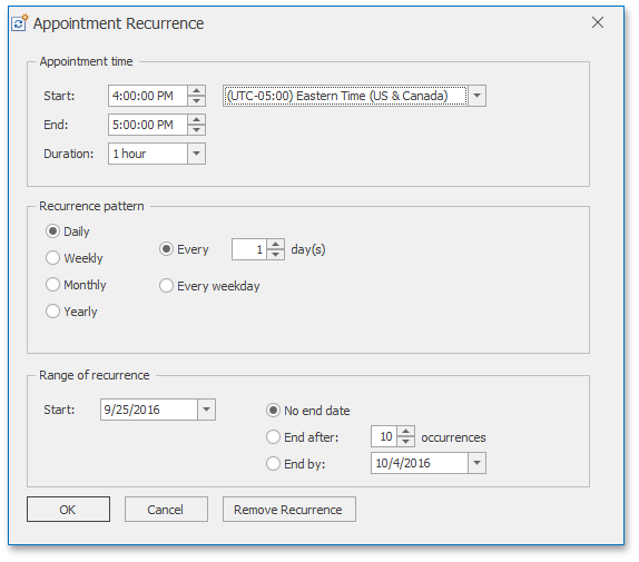 RecurrenceDialog