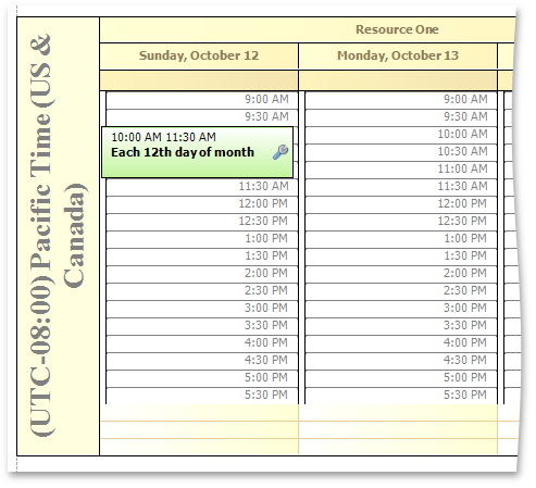 Report_CustomDrawTimeRuler