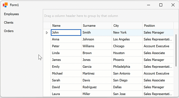 WinForms - Resizing with SplitterControl, DevExpress