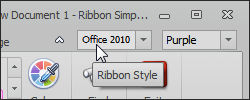 Ribbon Features - Page Header Items