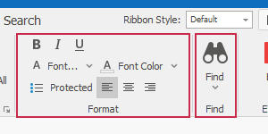 Ribbon Features - Page Groups