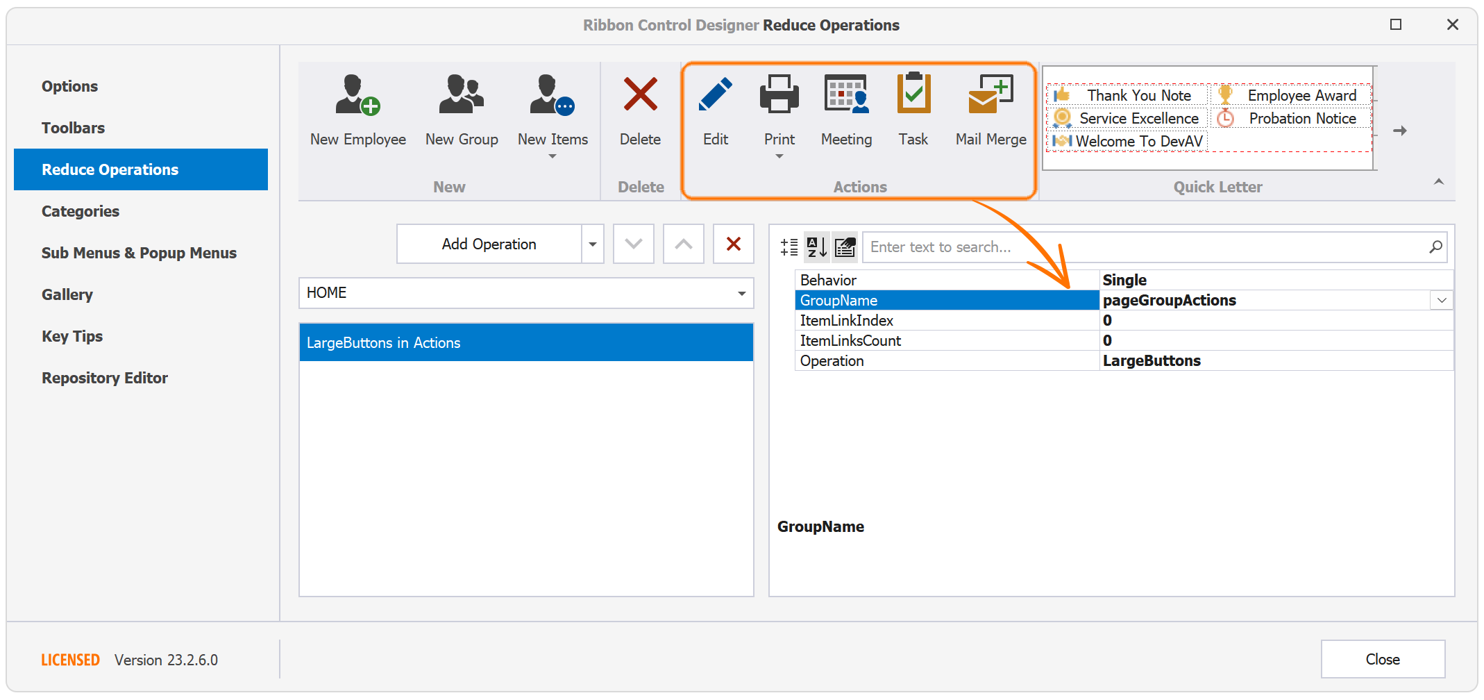 Reduce Operations Page | WinForms Controls | DevExpress Documentation