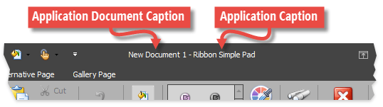 RibbonForm - Compound Captions