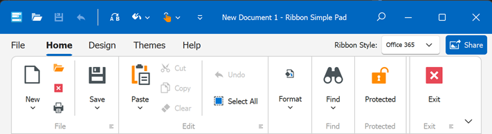 Ribbon Style - Office 365