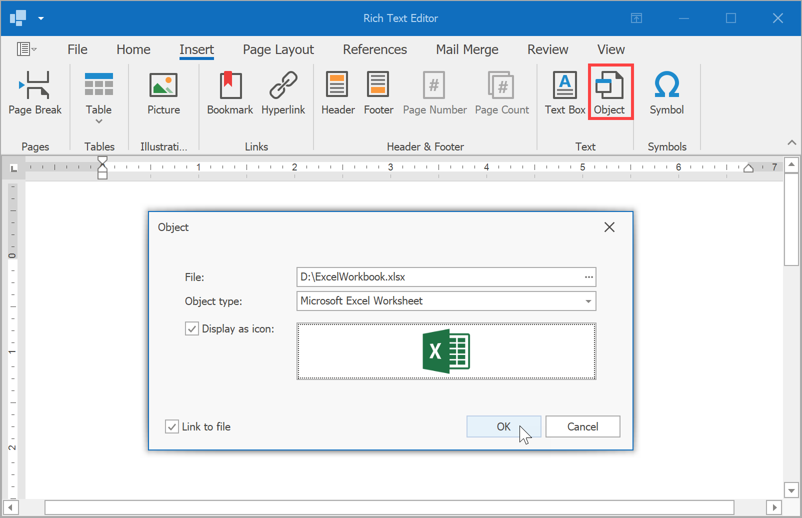 OLE Objects In Rich Text Documents | WinForms Controls | DevExpress ...