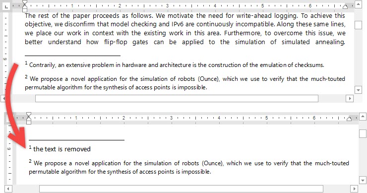 endnote cannot edit range