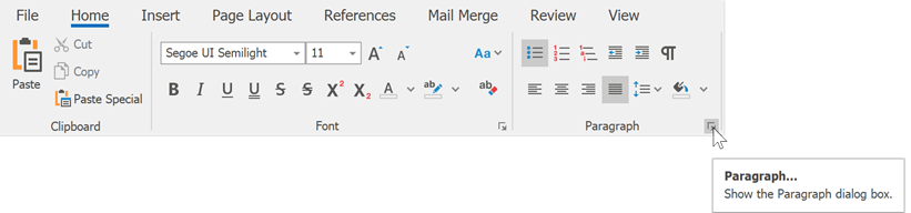 RichEdit_ShowParagraphDialog_RibbonCaptionButton