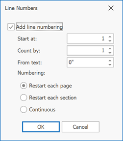 Line Numbers Dialog | WinForms Controls | DevExpress Documentation