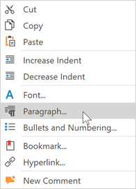 RTEParagraphContextMenu
