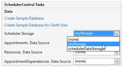 Scheduler - Change Storage