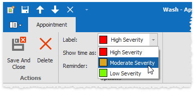 Scheduler - Label Name