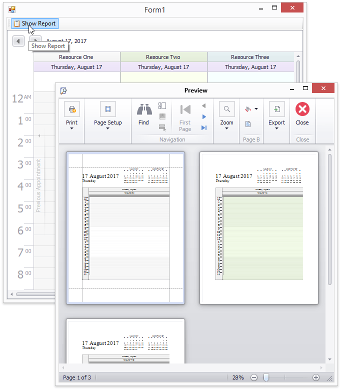 SchedulerReporting - Result