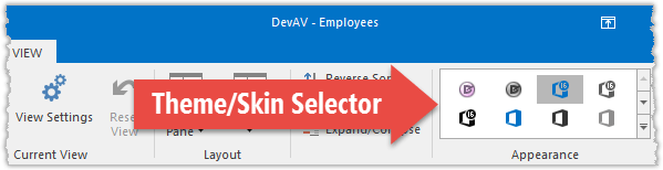 Skins Demo Selector
