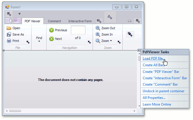 Lesson 2 - Loading a Document | WinForms Controls | DevExpress ...