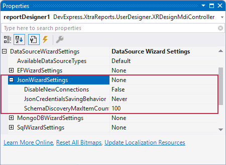 specify-json-wizard-settings-designtime