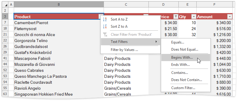 Spreadsheet_ApplyTextFilter