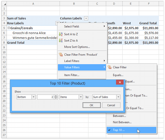 Spreadsheet_PivotTables_Top10Filter