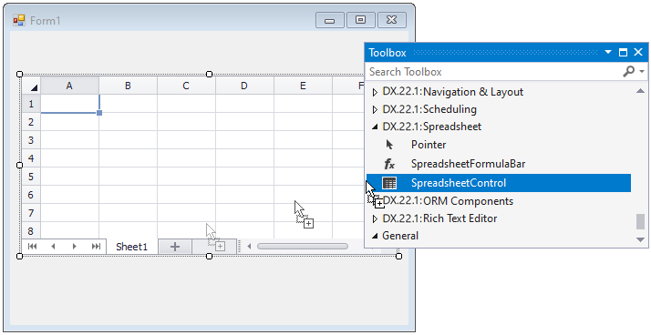 Get Started With The Winforms Spreadsheet Control Winforms Controls Devexpress Documentation 8789