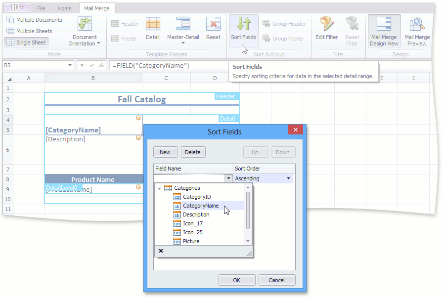 SpreadsheetControl_MailMerge_AddSortField