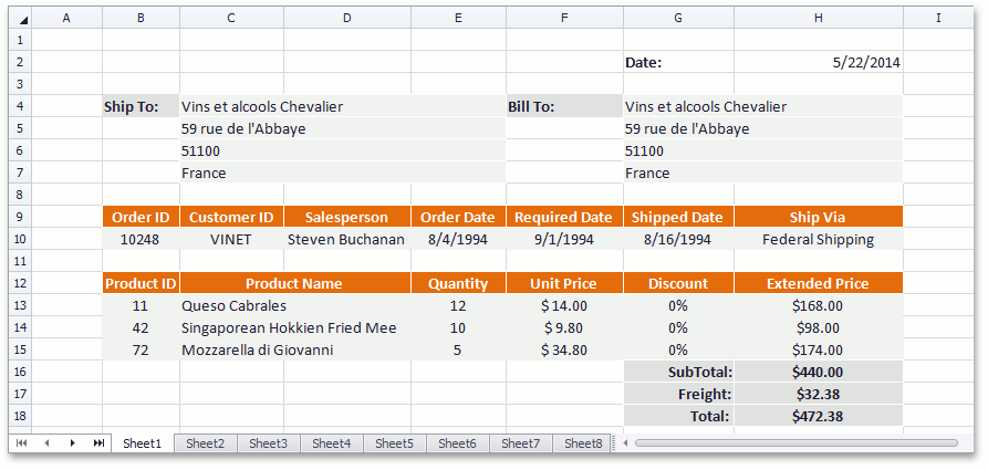 SpreadsheetControl_MailMerge_Group_Result