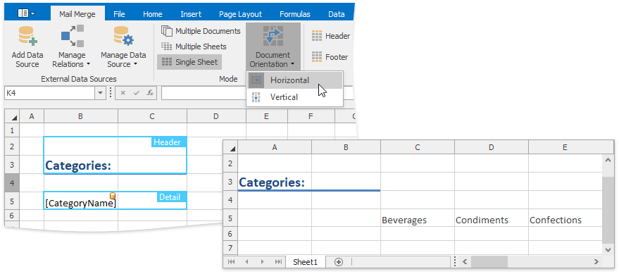 SpreadsheetControl_MailMerge_HorizontalOrientation