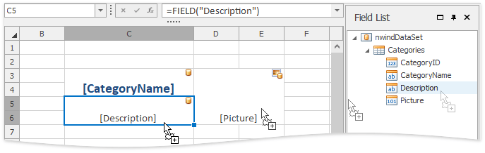 SpreadsheetControl_MailMerge_Template_InsertFields