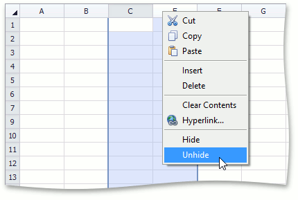 SpreadsheetControl_RowsColumns_HideUnhide