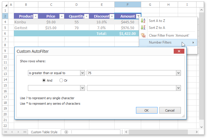 SpreadsheetControl_TableAutoFilter