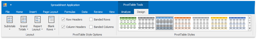 SpreadsheetPivotTable_DesignTab