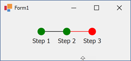 WinForms - Customize the Color of Active StepProgressBar Items, DevExpress