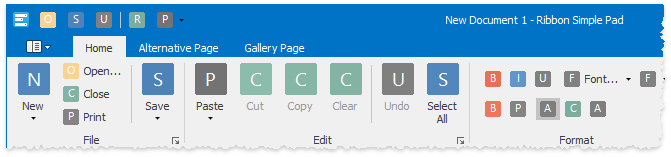 StubGlyphs - Ribbon Sample