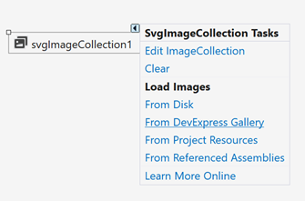 Add Images form the DevExpress Image Gallery