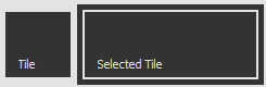 TileBar - Item Selection Border