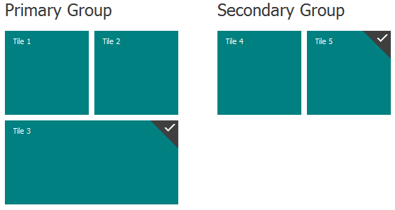 TileControl - Tile Group Captions
