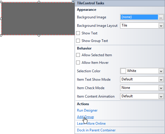 TileControlAddGroupUsingSmartTag