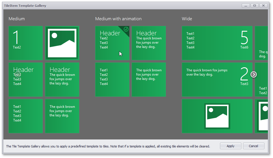 Tile Item Structure Winforms Controls Devexpress Documentation