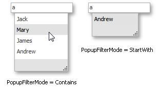 TokenEdit - PopupFilterMode