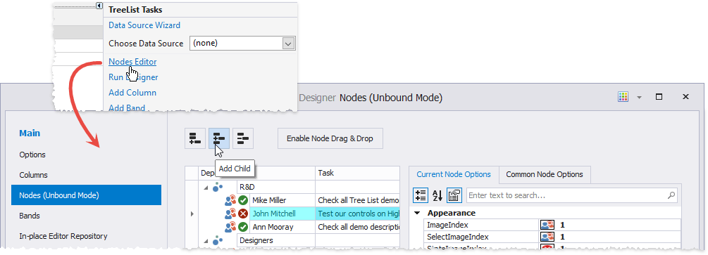 Tree List 2018 - Add Nodes