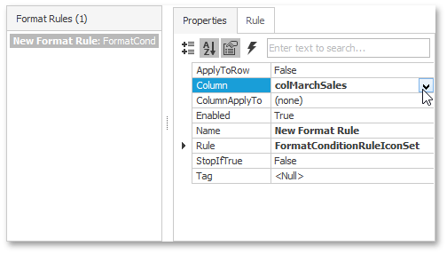 TreeListFormatRuleIconSetSelectColumn