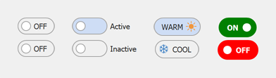 Toggle Button - WinForms UI Templates