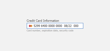 Payment Card Editor - WinForms UI Templates | DevExpress