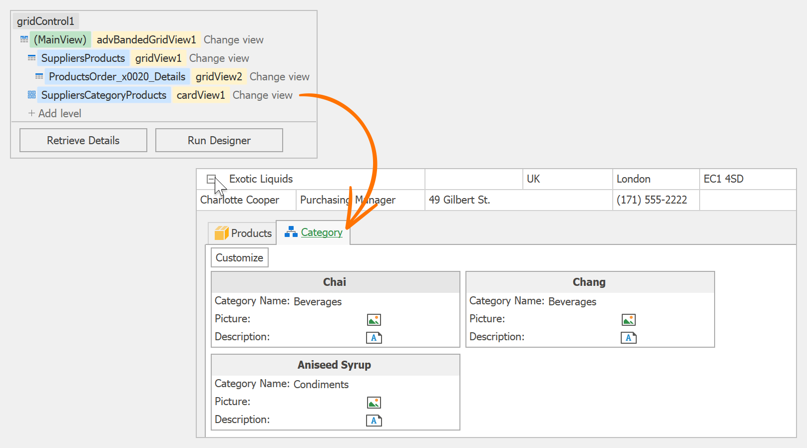 Gridview Defaultrelationindex Property Winforms Controls Devexpress