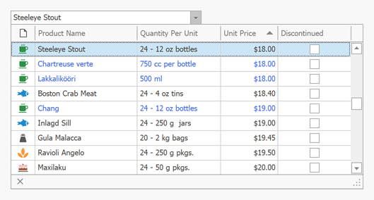 WinForms GridLookUp Editor