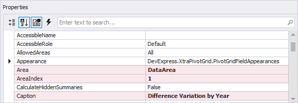 Arrange Pivot Grid fields