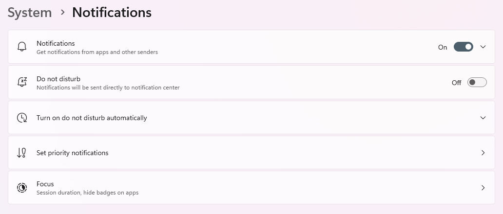 Windows Notification Center