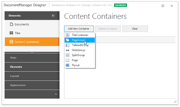 WindowsInspiredUI - Manual - Add Page Group