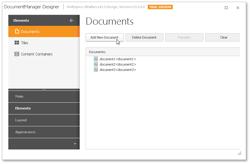 WindowsUI - TabbedGroup - Add Documents